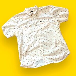 Howler Bros Pearl Snap Button Down Shirt Short Sleeve Printed Floral XL